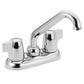 Double Handle Centerset Laundry Faucet in Chrome