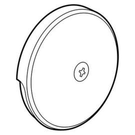 Single Hole Tub Overflow Faceplate in Chrome