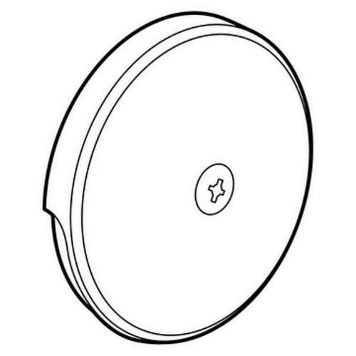 Single Hole Tub Overflow Faceplate in Chrome