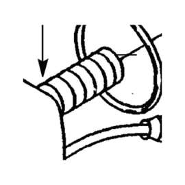 Supply Rod for 8304 in Chrome