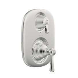 Double Handle Moentrol Pressure Balanced with Volume Control Moentrol and Integrated Diverter Valve Trim (Less Valve)