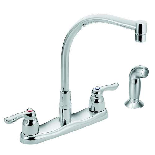M-BITION 8792 Double Handle Kitchen Faucet in Chrome