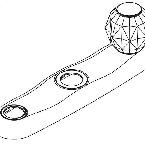 100615 Escutcheon in Chrome