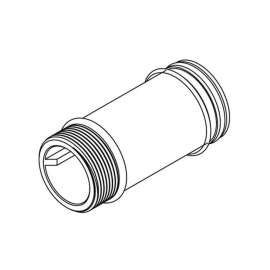 4in Extension Nipple in Chrome