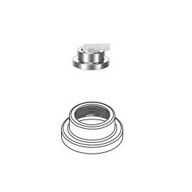 Escutcheon Kit for Roman Tub Faucet in Chrome