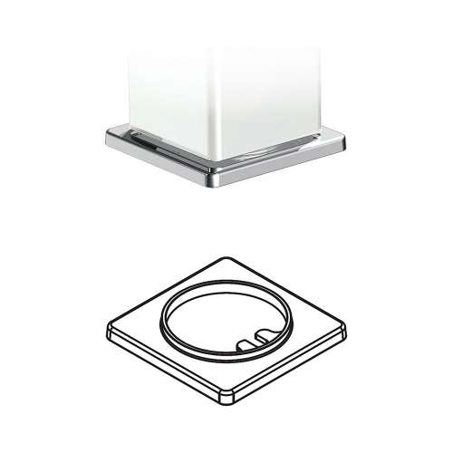 Spout Escutcheon for Two-Handle Roman Tub Faucet