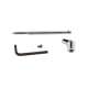 Diverter Lift Rod for Two-Handle Roman Tub Faucet Roman Tub Faucet in Chrome