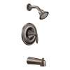 Eva T2133EPORB Bath and Shower Faucet with Posi-Temp Pressure Balanced Trim in Oil Rubbed Bronze