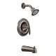 Eva T2133EPORB Bath and Shower Faucet with Posi-Temp Pressure Balanced Trim in Oil Rubbed Bronze