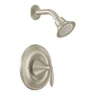 Single Handle Posi-Temp Pressure Balanced Shower Trim with Shower Head in Brushed Nickel