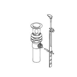 Commercial 1-1/4-In Brass Pop-Up Drain Assembly