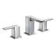 90 Degree TS6720 Double Handle Widespread Bathroom Faucet in Chrome