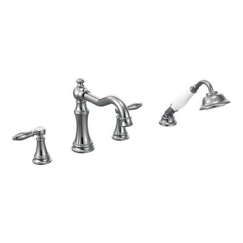 TS21104M Weymouth Deck Mounted Tub Filler with Hand Shower