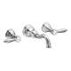 Weymouth TS42106 Double Handle Wall Mounted Bathroom Faucet in Chrome