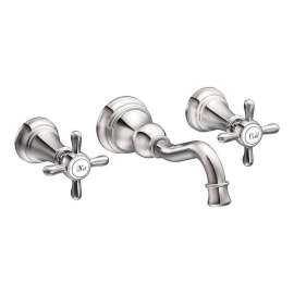 TS42112-M Weymouth Double Handle Vessel or Wall Mounted Bathroom Faucet