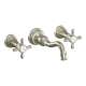 Weymouth TS42112BN Double Handle Wall Mounted Bathroom Faucet in Brushed Nickel