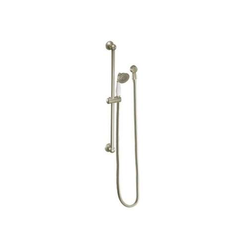 Single Function Hand Shower Package with Hose and Vacuum Breaker in Brushed Nickel