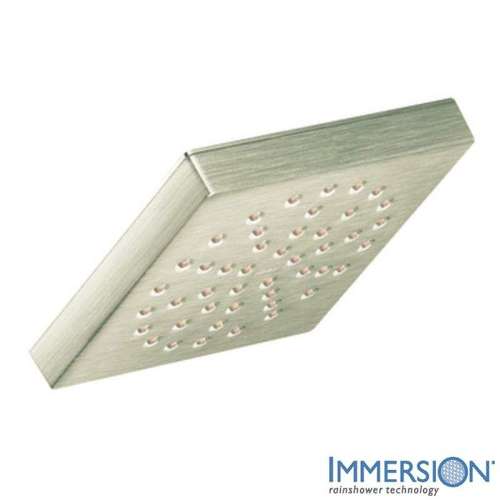 90 Degree S6340BN 6 3/8in Single Function Shower Head in Brushed Nickel