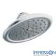 2.5 GPM Single Function Rain Shower Head with Immersion Technology in Chrome