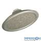 2.5 GPM Single Function Rain Shower Head with Immersion Technology in Brushed Nickel
