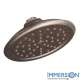 2.5 GPM Single Function Rain Shower Head with Immersion Technology in Oil Rubbed Bronze