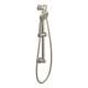 Single Function Hand Shower Package with Hose and Slide Bar in Brushed Nickel
