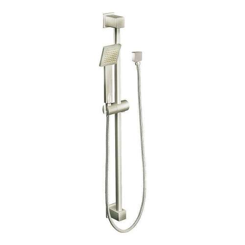 90 Degree S3879EPBN Single Function Hand Shower Package with Hose and Slide Bar in Brushed Nickel