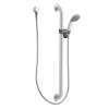 M-DURA 52236GBM17 Single Function Hand Shower Package with Hose and Slide Bar Included in Chrome/Stainless