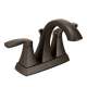 Double Handle Centerset Bathroom Faucet in Oil Rubbed Bronze