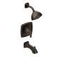 Bath and Shower Faucet with Posi-Temp Pressure Balanced Trim in Oil Rubbed Bronze