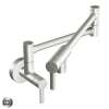 Wall Mounted Pot Filler Kitchen Faucet in Spot Resist Stainless