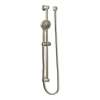 Basic 3667EPBN Multi-Function Hand Shower Package with Hose and Slide Bar in Brushed Nickel