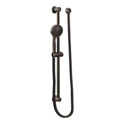Basic 3667EPORB Multi-Function Hand Shower Package with Hose and Slide Bar in Oil Rubbed Bronze
