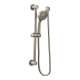 Multi-Function Hand Shower Package with Hose and Slide Bar in Brushed Nickel
