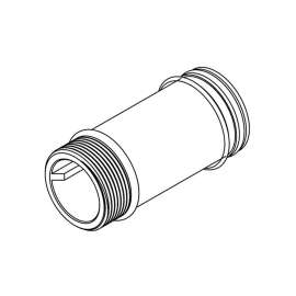 Replacement 2-1/8' M-Dura Delany Nipple in Chrome