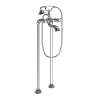 Wall Mounted, Free Standing Tub Filler with Hand Shower in Chrome