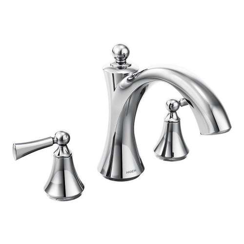 Wynford T653 Deck Mounted Tub Filler in Chrome