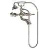 Wall Mounted Two-Handle Tub Filler Includes Hand Shower in Brushed Nickel