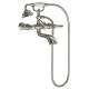 Wall Mounted Two-Handle Tub Filler Includes Hand Shower in Brushed Nickel
