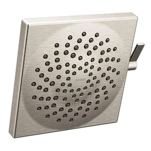 2.5 GPM Two-Function Spray Head Square Rainshower in Brushed Nickel
