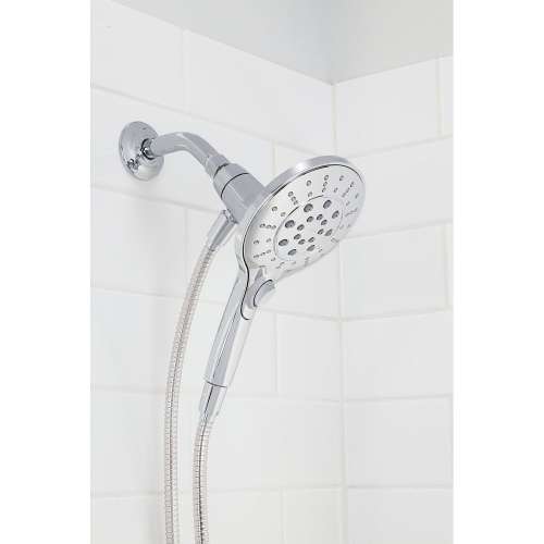 1.75-GPM Wall-Mounted Six-Function Handheld Shower Head with WaterSense - In Multiple Colors