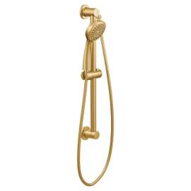 3868EPBG 1.75 GPM Single-Function Handheld Shower with Slidebar in Brushed Gold