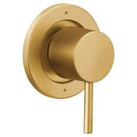 Three-Function Transfer Valve Trim in Brushed Gold
