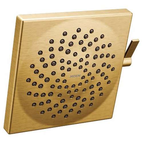 1.75 GPM Two-Function Spray Head Square Eco-Performance Rainshower in Brushed Gold