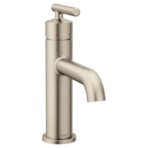 Gibson 6145BN One-Handle High Arc Bathroom Faucet in Brushed Nickel