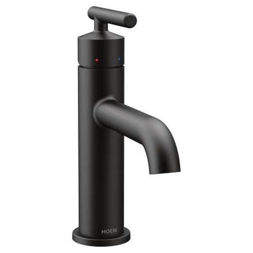 Gibson 6145BL One-Handle High Arc Bathroom Faucet in Matte Black