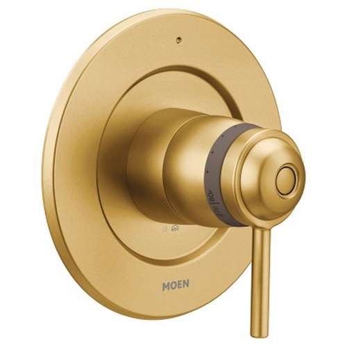 Single Function Thermostatic Valve in Brushed Gold