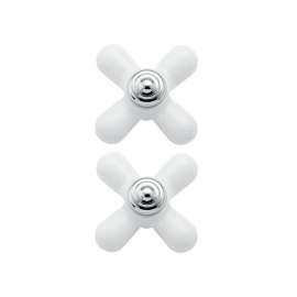 Porcelain/Replacement Handle in Porcelain/Chrome