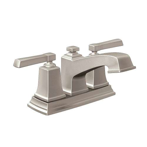 Boardwalk 6010SRN Spot Resist Brushed Nickel Two-Handle Bathroom Faucet