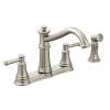 Spot Resist Stainless Two-Handle Kitchen Faucet